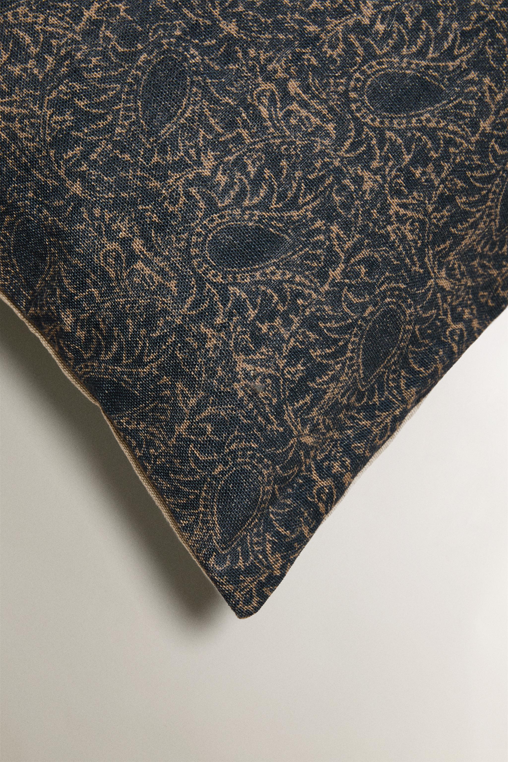 HOUSSE DE COUSSIN IMPRIMÉ CACHEMIRE